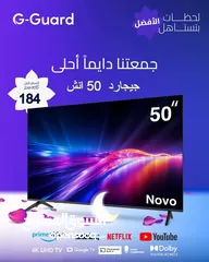  1 شاشه 50 انش جي جارد سمارت 4k اوامر صوتيه نوفا
