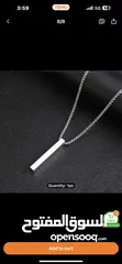  1 Stainless steel Rectangle Nacklace
