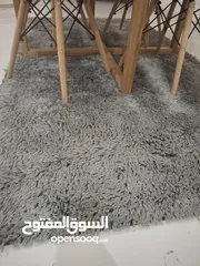  3 سجاد لون رمادي 3قطع للبيع