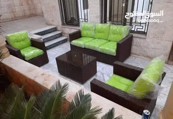  14 طقم راتان 5 مقاعد 125د شامل توصيل داخل عمان  يتوفر أطقم رتان سباعي  يتوفر جميع الالوان  راتان بيور