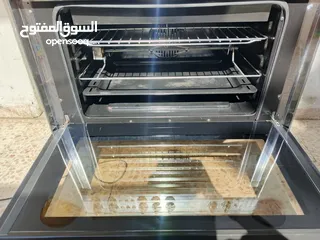  10 غاز ايديال سيلفر 5 عيون 6 مفاتيح مراوح توزيع حرارة و تبريد بالفرن قدحة و امان شغال منفوض اخو الجديد