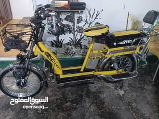  5 دراجة كهربائية بطارية اكبر حجم  72/22 كفالة مشي 50 كيلو واكثر ان شاء الله