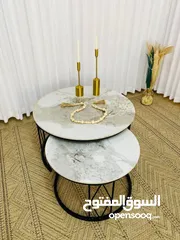  4 طقم طاولة وسط قطعتين