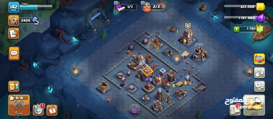  5 للبيع حساب كلاش اوف كلانس تاون 14 شبه ماكس