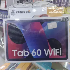  1 تابلت جديد 128g 12ram Tap 60 WiFi كفاله سنه كامله