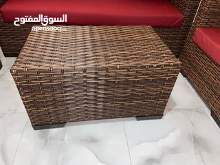  4 طقم راتان حديقة