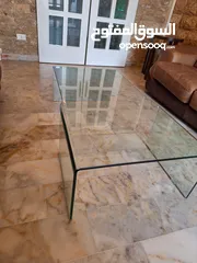  4 saloon glass table