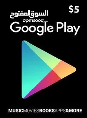  1 Play Store Gift Card 5$