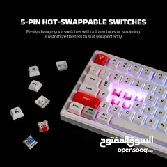  20 FANTECH MK918 ATOM PRO97 WIRELESS MECHANICAL GAMING KEYBOARD WHITE كيبورد فانتيك الجديد المميز