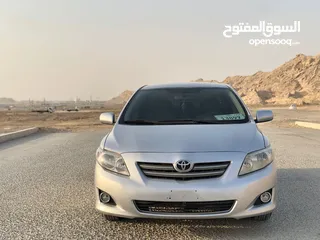  10 تويوتا كورولا 1.6L 2009  خليجي  سيارة في قمة النظافة وجاهزه للتسجيل