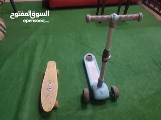  2 سكوتر وسكيت بورد