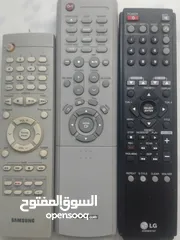  24 يتوفر اجهزة تحكم  اصلية للشاشات والاجهزة الصوتية والمسجلات المختلفة