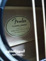  4 Fender CD60S V3 black dreadnought guitar