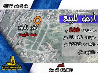  1 رقم الاعلان (4177) ارض سكنية للبيع في منطقة نقب الدبور