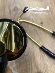  4 3m littmann cardiology gold  سماعه ليتمان الاصليه مع سيريل نمبر.  اللون ذهبي  ا