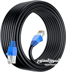  10 CABLE E.NET CAT6a patch cord gray 50M  كابلات انترنت 50M