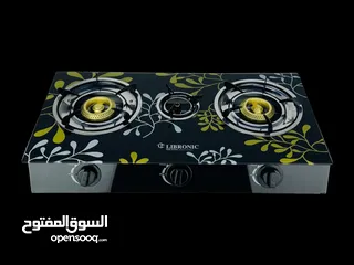  3 طباخ غاز منضدي 3 عيون زجاج LIBRONIC