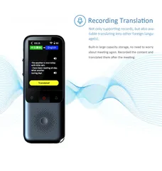  3 اجهزة ترجمة فورية ترجمة صوتية ،، جهاز ترجمة اللغات الذكية، مترجم صوت محمول 138 لغة ذكي بدون اتصال في