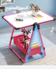  4 لوح تعليمي للاطفال مزدوج (وجهين) يشجع التنمية الفنية للاطفال من خلال الرسم والكتابة