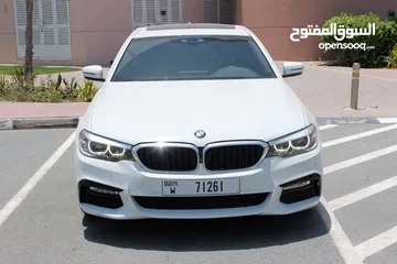  1 2018 BMW 520I M Kit, GCC with Full Service History and one year warranty unlimited KM