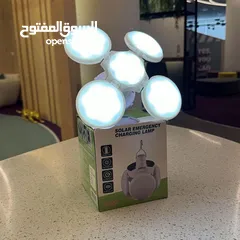  1 ضوء خماسي ورده ليد يعمل على الطاقه الشمسيه خارجي وداخلي