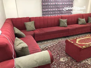 1 طقم مجلس  حرف U في حالة  حيدة