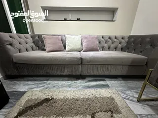  3 طقمين كنب فرش نظيف اسفنج دنلوب