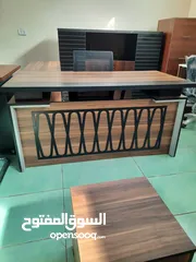  3 طقم مكتب مدير كامل مع كراسي عدد3 شامل التوصيل والتركيب عمان فقط