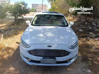  23 فورد فيوجن تيتانيوم 2018 Ford Fusion Titanium white  اعلى مواصفات نظيفه جدا استخدام شخصي ماشيه 96000