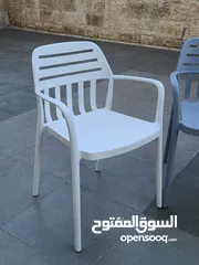  6 كراسي اكريليك كراسي حديقة كراسي خارجية كرسي اكريليك قوي عظم مقارم للشمس للمطاعم والمساحات الخارجية