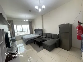  6 استديو للاجار الشهري شامل الفواتير مع باركن خاص الشقه والعفش جديد بالكامل