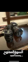  1 كاميرا كانون 6d mark ii مع عدستين كانون