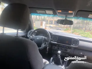  15 تويوتا تاكوما 2017  كابينة و نص مميز غيار عادي 4x4   بحالة ممتازة من المالك.