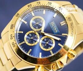  4 Brand New Hugo Boss 2 tone and full gold chrono watch
