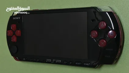  1 PSP SLIM 3000 RED BLACK