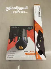  1 للبيع ماوس RIVAL 650 WIRELESS مع ماوس باد