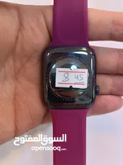  5 APPLE WATCH S8 ( 45M ) USED /// ساعة ابل الجيل الثامن مقاس 45 ملي مستعمل وكاله