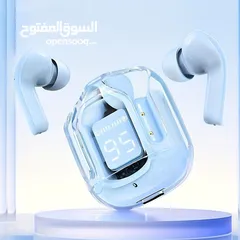  10 سماعات ستيريو بلوتوث مريحة وثابتة في الأذن باللون الازرق والزهري والابيض والاسود