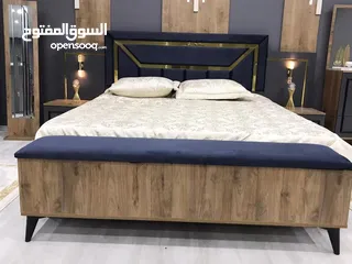  6 غرفه كامله جديده لون رصاصي جوزي