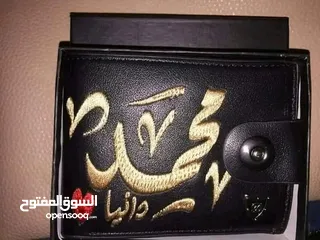  4 محافظ رجالي تطريز السعر 13دينار شامل التوصيل