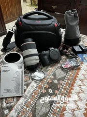  9 Canon EOS R كاميرا RF 70-200 عدسه  استخدام اسبوعين شبه جديد سعر لقطه ناااار