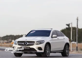  3 Mercedes GLC 250, 4, 4MATIC, 2018 GCC, original paint accident-free in excellent condition, 2435 P.M