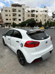  13 كيا برايد هاتش باك موديل 2014 فحص 4 جيد سعة الموتور 1600 سي سي الشكل رياضي لون ابيض سقف اسود