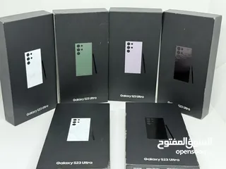 1 Galaxy S23 Ultra 512G & 256G 12G Ram أجهزة بحالة الزيرو بالكراتين