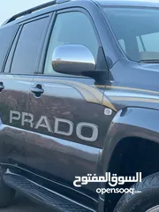  8 تويوتا برادو جيب موديل 2005  ليمتد من فحص كامل بحالة الشركة فل عدا الفتحة ممشى قليل لون فيراني بحالة