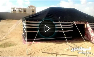  25 خيم شعر تراثيه  حجم 8م×4م يوجد أحجام أخرى حسب الطلب  الخيم جديده ولا يوجد  مستعمله