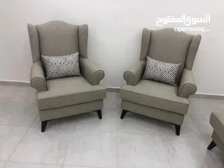  3 طقم كنب امريكي 7مقاعد فاخر جدا