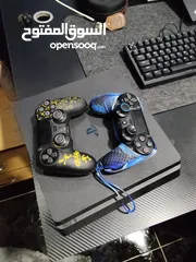  2 السعر قابل للتفاوضps4 slim للبيع بحالة ممتازة
