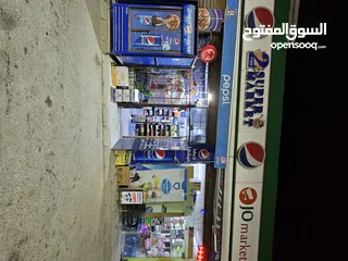  1 سوبر ماركت مع قهوة داخل كازية للبيع بكامل المعدات والبضاعة