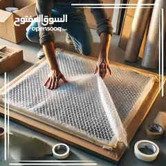  15 بوكسات  تغليف الزجاج وأدوات المطبخ كراتين فارغة